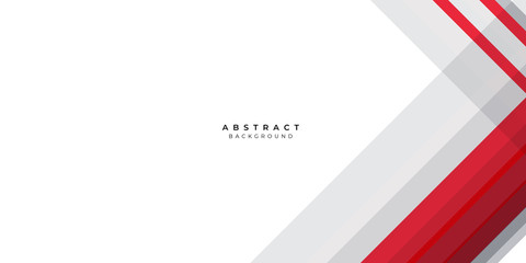 White Red Silver Box Rectangle Abstract Background Vector Presentation Design