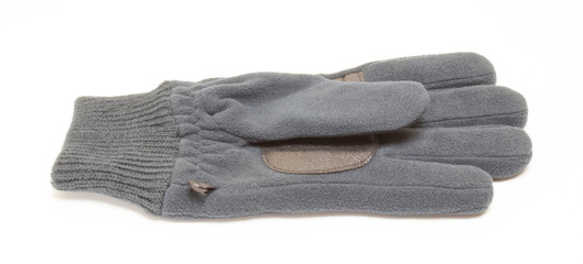 warm blue glove. glove for sports. Isolated