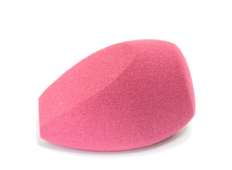  Beauty blender on white isolated background for cosmetics 