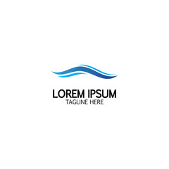 Water wave icon vector