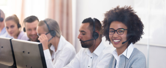 Portrait Of A Female Customer Service Executive