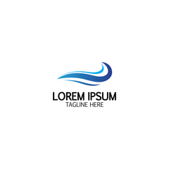 Water wave icon vector