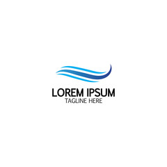 Water wave icon vector