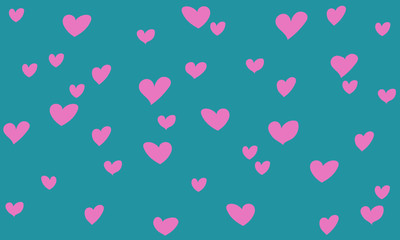 Seamless Pattern With Hearts. It can be used for fabric and ideal for gift paper