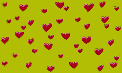 Seamless Pattern With Hearts. It can be used for fabric and ideal for gift paper