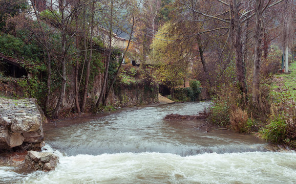 Paisaje oto&ntilde;al del r&iacute;o Quiviesa en Potes