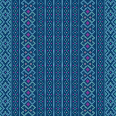 Creative design cloth pattern. Tribal ethnic ornament seamless pattern. Colorful vector illustration. Ethnic motif for textile