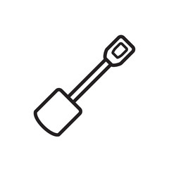 shovel - gardening icon vector design template