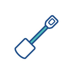 shovel - gardening icon vector design template