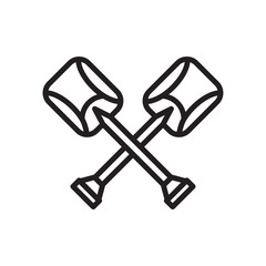 shovel - gardening icon vector design template