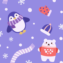 Penguin and Polar Bear Pattern