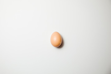 Fresh Easter egg on a white background. happy Easter