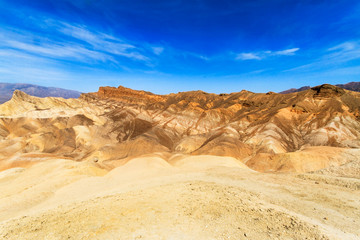 Fototapeta na wymiar Zabriskie Point desert landscape in Death Valley, California
