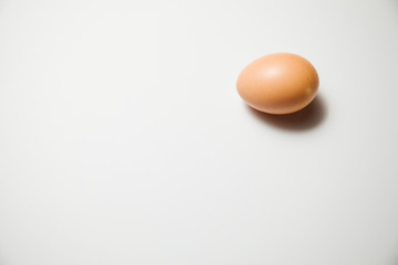 Fresh Easter egg on a white background. happy Easter
