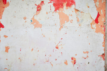 Old Painted Peeling Wall Background