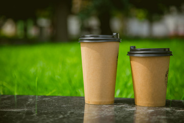 Coffee to go, background texture