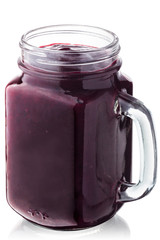 Blackcurrant smoothie juice jar, paths