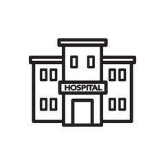 Hospital icon vector trendy design