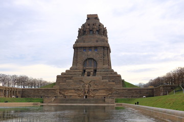 Fototapeta na wymiar Battle of nations monument in Leipzig, Germany