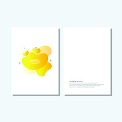 Abstract liquid wavy geometric dynamic 3D colorful background. Trendy gradient fluid shapes composition modern concept.