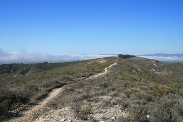 Bike Trail in Montana de Oro State Park near Los Osos California