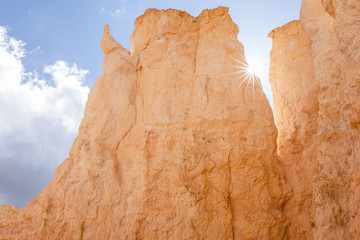 Lumière sur les cheminées de fée à Bryce Canyon