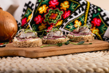 delicious food on the table