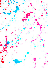 Acrylic Paint Blobs Splatters and spots for Background