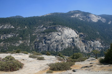 View of mountains in Yosemite National Park California