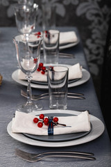 restaurant menu, tableware serving