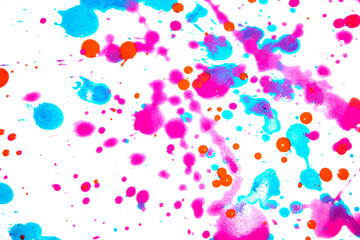 Acrylic Paint Blobs Splatters and spots for Background