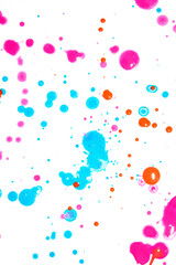 Acrylic Paint Blobs Splatters and spots for Background