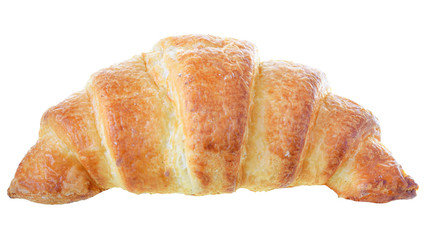 Traditional french pastry croissant isolated