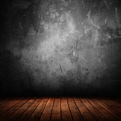 empty interior room with grunge wall