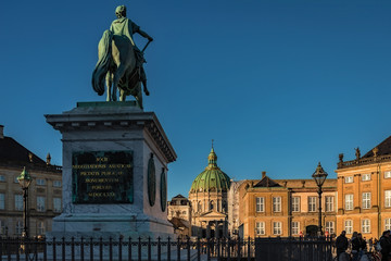 Denmark - Statue at the Royal Palace - Copenhagen