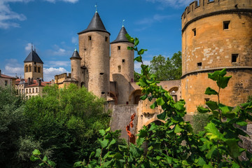 Fototapeta na wymiar France - Medieval Castle in City Center - Metz
