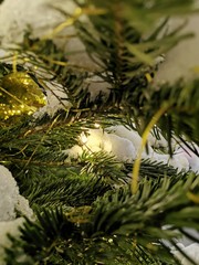 christmas tree with garland