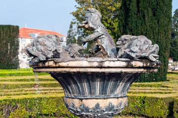 View in the park of Queluz palace