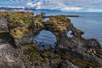Iceland - Oddly Shaped Rock Formations at Londrangar