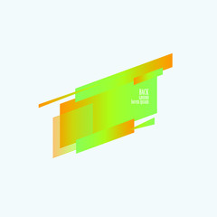 Set of multicolored abstract badges. Dynamical colored forms and lines. Gradient abstract banners with flowing liquid shapes. Template for logo, flyer, presentation