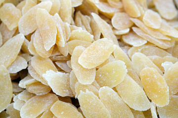 Candied mango pulp. Dried mango in sugar syrup. Dried mango petals. Tasty and healthy snack from...