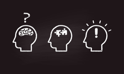 課題解決の黒板イメージ