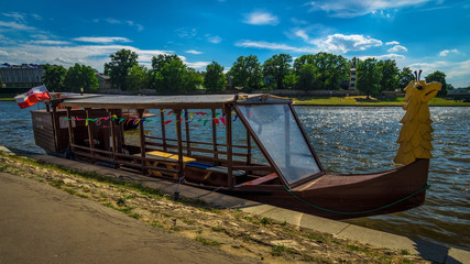 Poland - Our little tour boat - Krakow