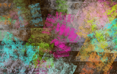 colored grunge paint wall