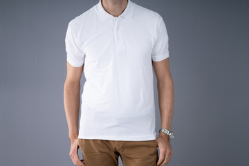 Midsection Of Man In Casuals