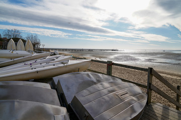 school boat to learn in Andernos beach