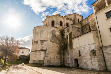 Obraz premium Castromonte, Spain. The Roman Catholic church of the monastery of La Santa Espina (Holy Thorn)