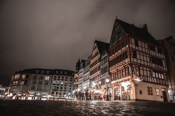  Dom-Römer. The city of old old building in the city of Frankfurt am Main. Old houses and buildings in Germany. 10.01.2020 Frankfurt am Main Germany.
