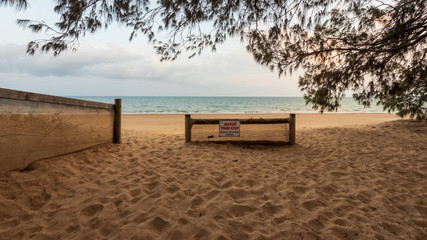 Fototapeta na wymiar Sandy beach access track Australia