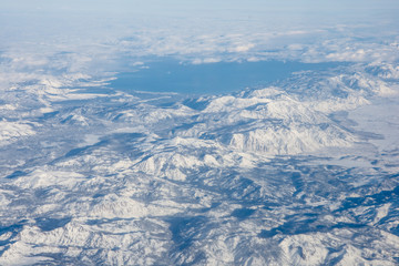 Lake Tahoe from airplane